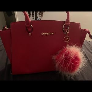 Red Michael Kors Purse